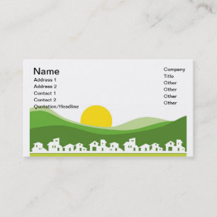 Tarjeta de visita con las casas