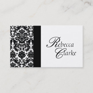 Tarjeta de visita con monograma elegante del