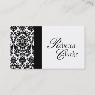 Tarjeta de visita con monograma elegante del