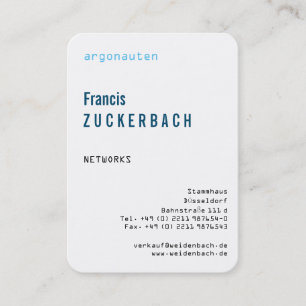 Tarjeta De Visita Con monograma en formato vertical