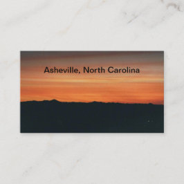 Tarjeta de visita con Sunset Mountain View
