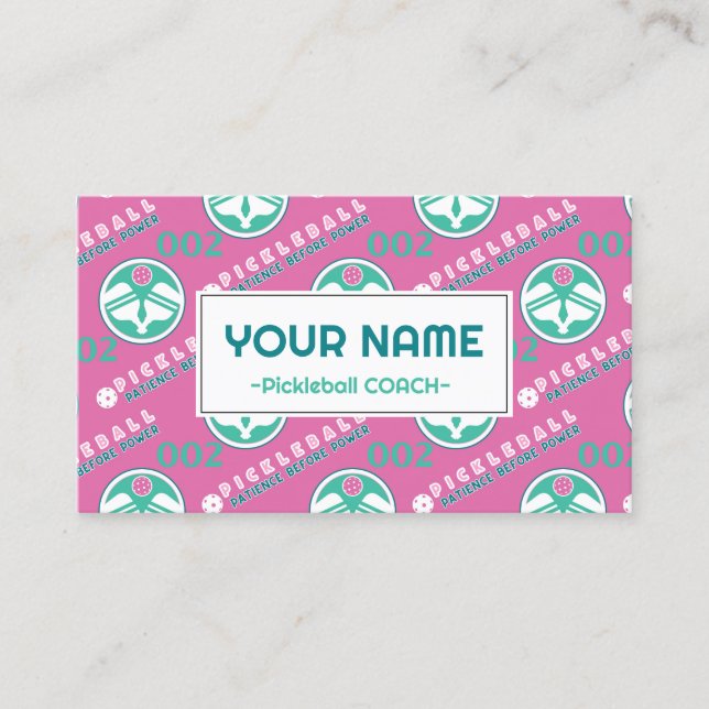 Tarjeta De Visita Con texto Baloncesto: paciencia antes del poder (Anverso)