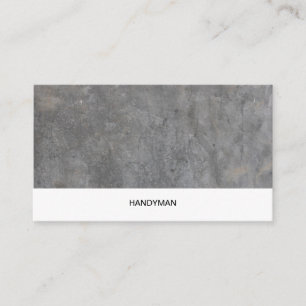 Tarjeta de visita con textura de hormigón.