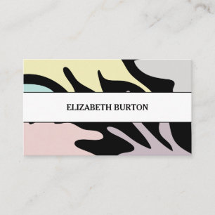 Tarjeta de visita con un fondo moderno.