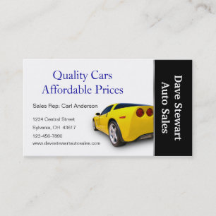 Tarjeta De Visita Concesionario de coches usado