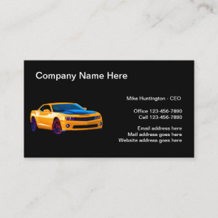 Tarjeta De Visita Concesionario de Coches Usados Genial