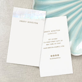 Tarjeta De Visita Concha Minimalista tropical