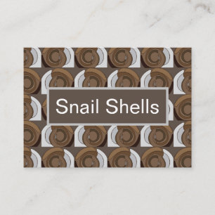 Tarjeta De Visita Conchas de caracol 