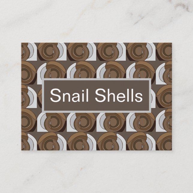 Tarjeta De Visita Conchas de caracol  (Anverso)