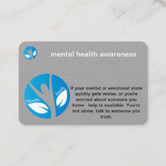 Tarjeta De Visita conciencia de la salud mental