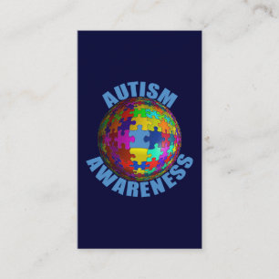 Tarjeta De Visita Conciencia del autismo del mundo