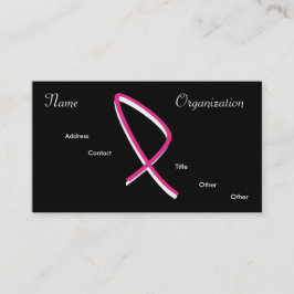 Tarjeta De Visita Conciencia del cáncer de pecho