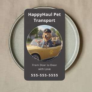 Tarjeta De Visita Concierge de Viajes de Mascotas Profesionales Taxi