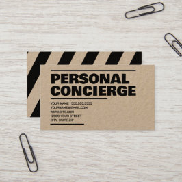 Tarjeta De Visita Concierge personal Kraft