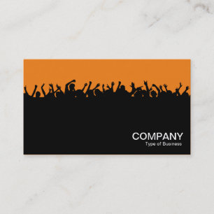 Tarjeta De Visita Concierto 02 - Negro y Naranja