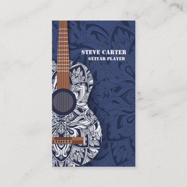 Tarjeta De Visita Concierto de la escuela del profesor del artista (Anverso)