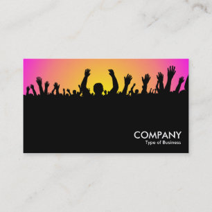Tarjeta De Visita Concierto - negro, amarillo y magenta