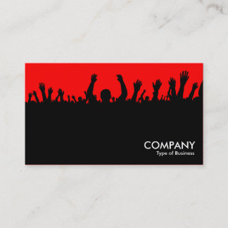 Tarjeta De Visita Concierto - Negro y Rojo