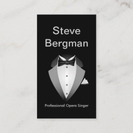 Tarjeta De Visita Concierto teatral profesional de la ópera Suit Man