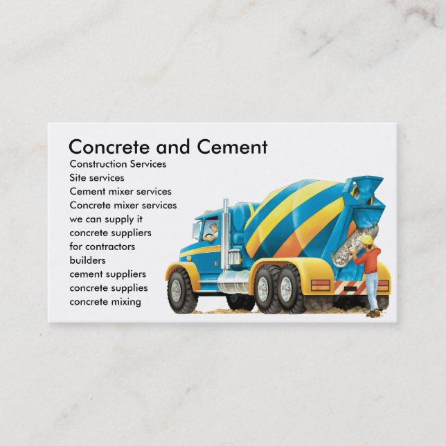 Tarjeta de visita concreta de encargo de (Anverso)