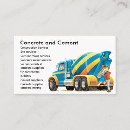 Tarjeta de visita concreta de encargo de