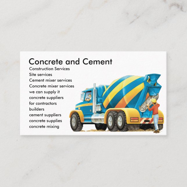 Tarjeta de visita concreta de encargo de (Anverso)