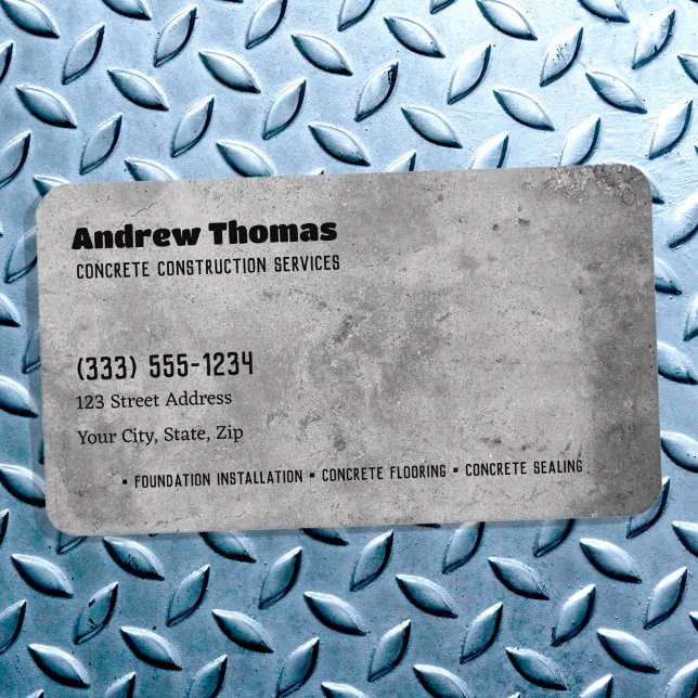 Tarjeta De Visita Concreto (Concrete Business Cards)