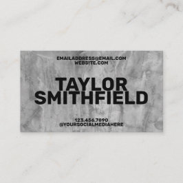 Tarjeta De Visita Concreto negrita Tipo profesional simple