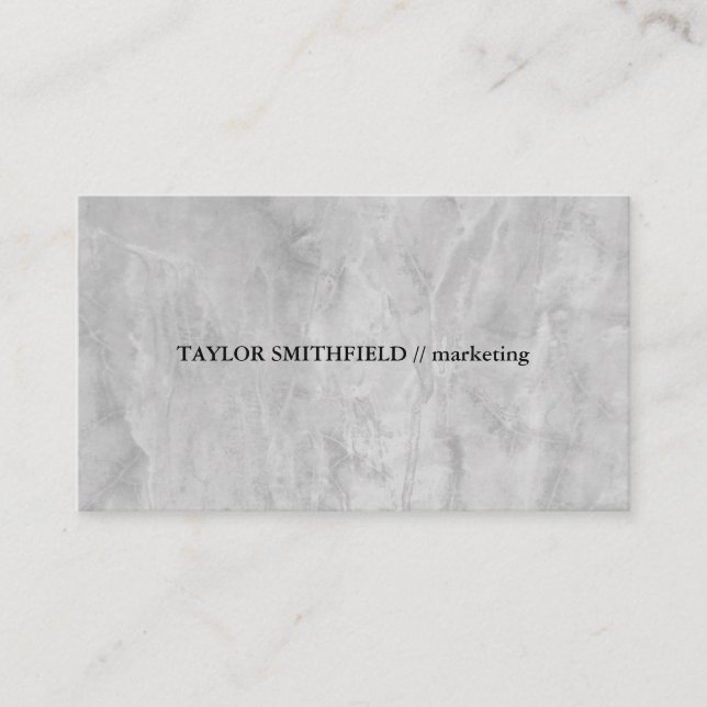 Tarjeta De Visita Concreto profesional tradicional vintage simple (Anverso)