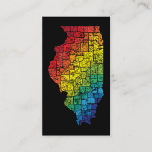 Tarjeta De Visita condados de color illinois