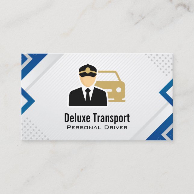 Tarjeta De Visita Conductor | Chofer | Transporte (Anverso)