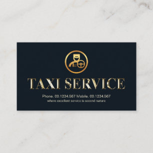 Tarjeta De Visita Conductor de señalización del servicio de Taxi Met