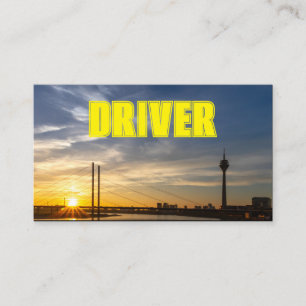 Tarjeta De Visita Conductor de taxi taxista luz de las calles de la 