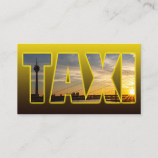 Tarjeta De Visita conductor de taxi taxista taxi amarillo ciudad pue