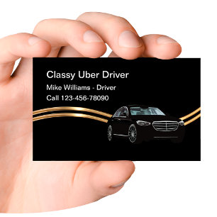 Tarjeta De Visita Conductor de viaje en Uber independiente y elegant