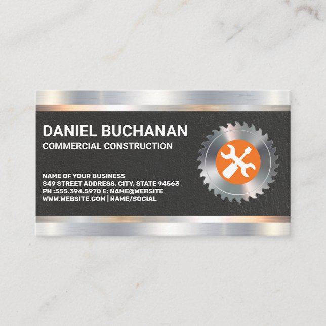 Tarjeta De Visita Conductor del tornillo de la llave dinamométrica | (Anverso)