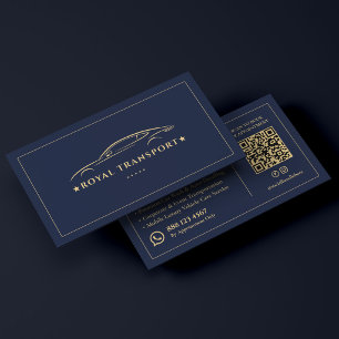 Tarjeta De Visita Conductor Privado Ejecutivo de Transporte Real Con