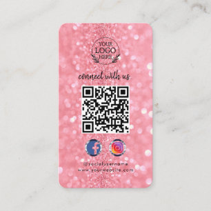 Tarjeta De Visita Conecta con Nosotros Código QR de Redes Sociales