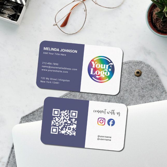 Tarjeta De Visita Conectarse al futuro Dusk QR Code Logo Social Medi (Subido por el creador)