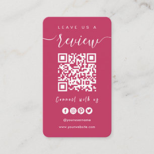 Tarjeta De Visita Conectarse Con El Código QR De Los Ee.Uu. Déjano