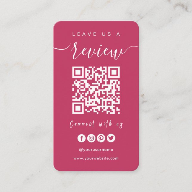 Tarjeta De Visita Conectarse Con El Código QR De Los Ee.Uu. | Déjano (Anverso)