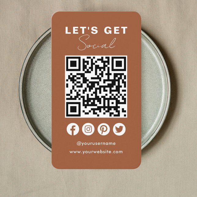 Tarjeta De Visita Conectarse Con Los Medios Sociales QR Code Terraco (Subido por el creador)