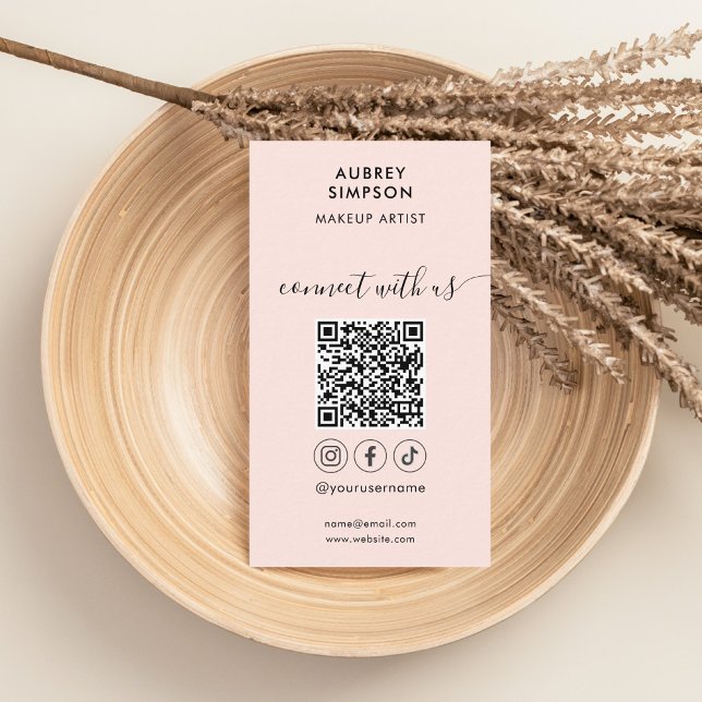 Tarjeta De Visita Conectarse Con Los Medios Sociales QR Código Scrip (Subido por el creador)