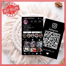 Tarjeta De Visita Conectarse con nosotros Instagram Personal Fitness
