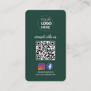 Tarjeta De Visita Conectarse con nosotros Red social QR Code Emera