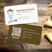 Conectarse conmigo | QR Code Simple Ice Cream Shop
