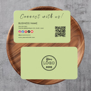 Tarjeta De Visita Conéctate con nosotros Código Qr Código Social Med