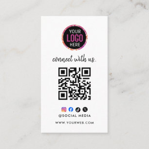 Tarjeta De Visita Conéctate con nosotros   Código QR de redes social