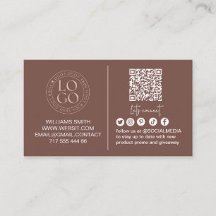 Tarjeta De Visita Conéctate con nosotros Código QR de redes sociales