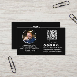Tarjeta De Visita Conéctate con nosotros Código QR de redes sociales